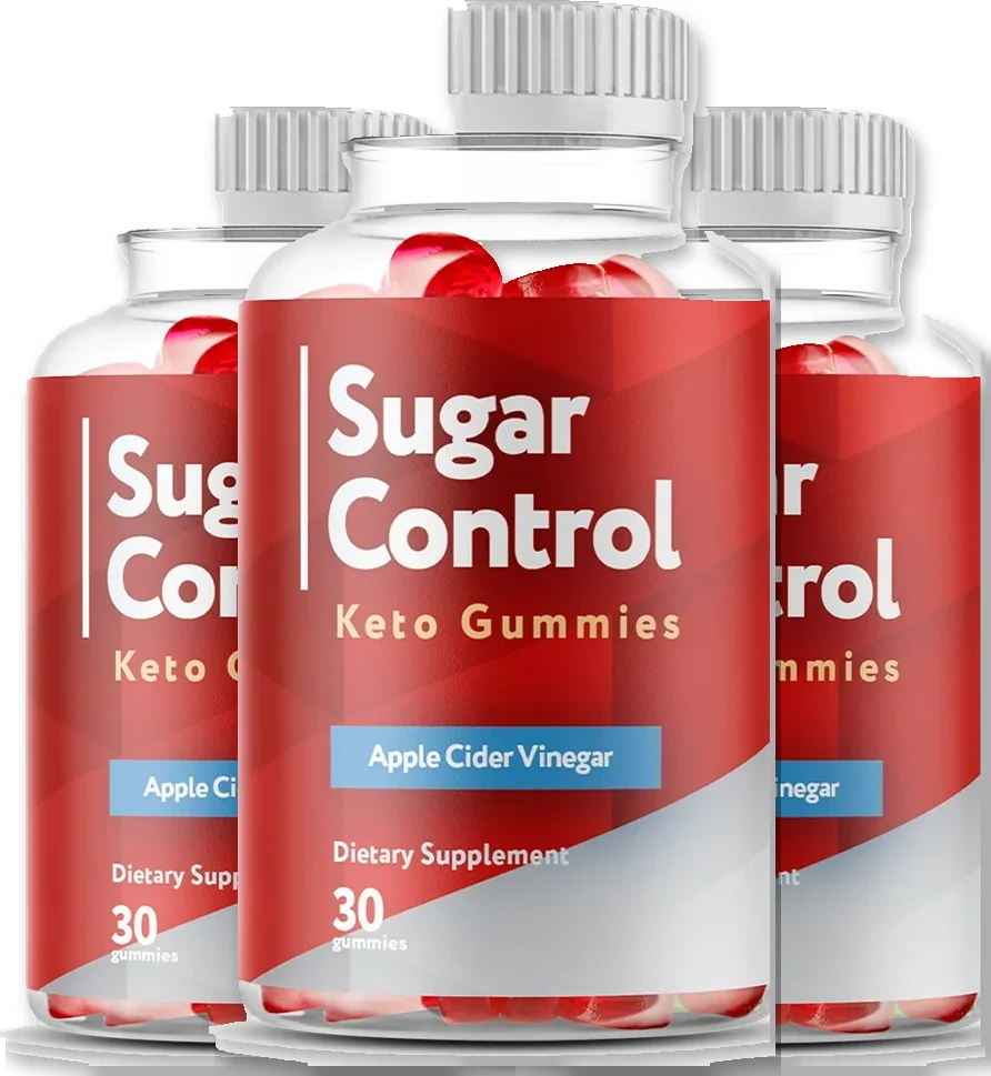 SugarControl 3-bottle apple cider vinegar gummy package